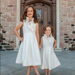 White Flower Girl Dress. Lille Couture Hayden Dress. Worn once Size 6